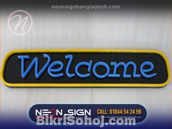 NIKE neon LED sign, WELCOME neon sign price in Bangladesh,